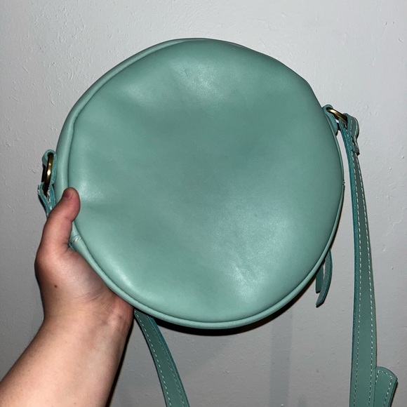 Portland Leather Goods UNICORN Mint Large circle bag - Picture 2 of 4